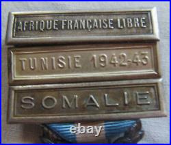 DEC7962 MEDAILLE COLONIALE fabrication Londres AFL / TUNISIE 1942-43 / SOMALIE