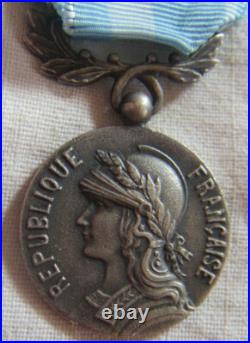DEC8073 MEDAILLE COLONIALE agrafes AFRIQUE FR. LIBRE/FEZZAN/SOMALIE/EXT. ORIENT