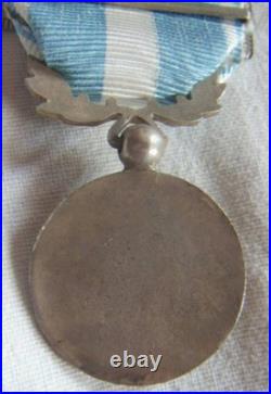 DEC8203 MEDAILLE COLONIALE uniface 4 agrafes AFL -BIR HACHEIM ERYTHREE LIBYE