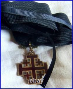 DEC8355 COMMANDEUR ORDRE DU SAINT SEPULCRE en vermeil