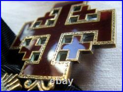 DEC8355 COMMANDEUR ORDRE DU SAINT SEPULCRE en vermeil