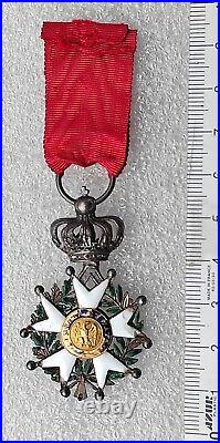 DEMI TAILLE LEGION HONNEUR SECOND EMPIRE medaille croix chevalier miniature