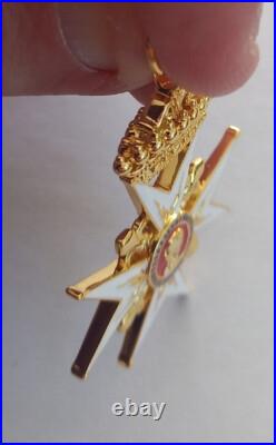 DERNIERE Rare Reproduction Croix chanoinesse 18e chapitre Reine Marie Antoinette