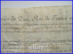 DIPLOME CHEVALIER ORDRE DE SAINT-LOUIS 1783 regiment infanterie de Bretagne