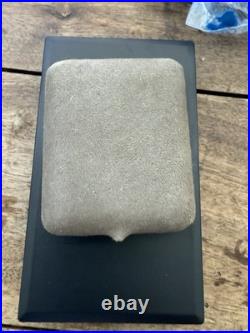 Daria DUSAUSOY Paris Mining Badge- Rare Vermeil Silver on Black Onyx France