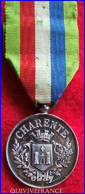 Dec2818 Medaille Union Des Anciens Militaires De Terre & De Mer De La Charente