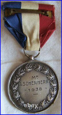 Dec5616 Medaille De Reconnaissance De La Societe Des Dames Françaises Crf 1938