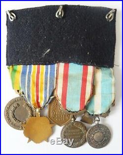 Decom 000 Medaille Lot D'un Sous Officier 1945 Indochine Algerie