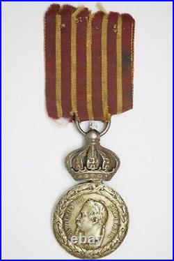 Decom 029 Medaille Campagne D'italie 1859 Napoleon III Avec Couronne