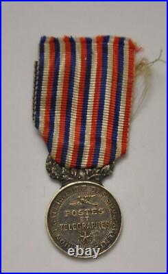 Décoration Médaille Postes et Télégraphes union fraternelle des sous-agents