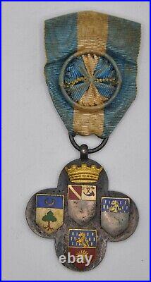 Décoration Médaille Société tir Francs-tireurs Jura Lons-le-Saunier Officier