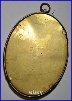 Décoration Médaille du LYS dans cadre ovale bronze non ouvert d= 31 mm