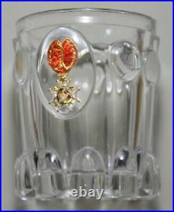 Décoration Ordre de Saint Louis gobelet cristal inclusion Cristallo-cérame