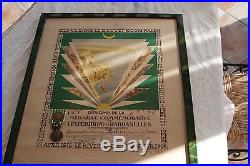Diplome De La Medaille Commemorative De L'expedition Des Dardanelles