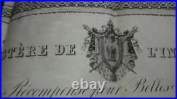 Diplome Et Medaille D Honneur Palais Imperial Fontainebleau