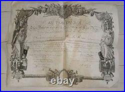 Diplome Ordre Du Lys Garde Nationale Paris 1816