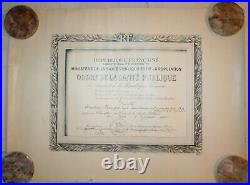 Diplôme Ordre de la Santé Publique, fait Chevalier Roger Docaigne le 7/01/1952