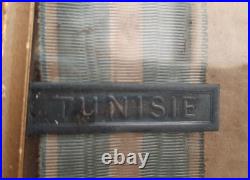 Diplôme et Médaille Coloniale argent TUNISIE 1896 Sergent Commis Ouvrier Admin