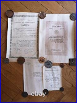 Diplomes De Grand Officier Ordre Du Ouissam Alaouite Chérifien / Dahir 1931