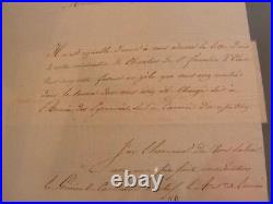 Document lettre nomination 1824 madrid officier francais ref6000
