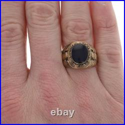 Doré Remplie États-unis Air Force Verre Homme Anneau Militaire Service Sz