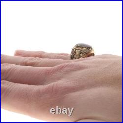 Doré Remplie États-unis Air Force Verre Homme Anneau Militaire Service Sz