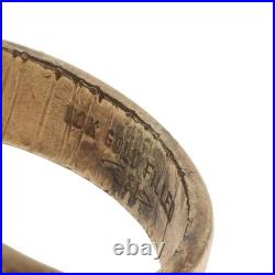 Doré Remplie États-unis Air Force Verre Homme Anneau Militaire Service Sz