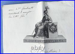 ECOLE SPECIALE IMPERIALE MILITAIRE lettre admission AN 13 1805 sign. BERTHIER