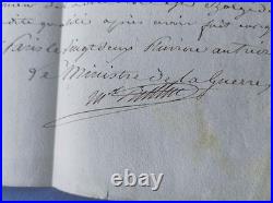ECOLE SPECIALE IMPERIALE MILITAIRE lettre admission AN 13 1805 sign. BERTHIER