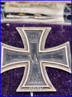 EK1 dans son étui fabricant KO croix de fer 1. Classe 1914 médaille militaria