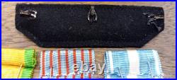 ENSEMBLE DE DÉCORATIONS FRANCAISES GUERRE D'INDOCHINE Avec barrette de rappel
