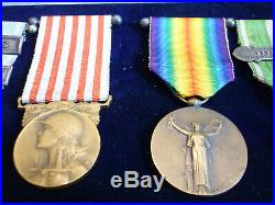 EXTA Beau coffret de médailles militaires dont coloniales french medal