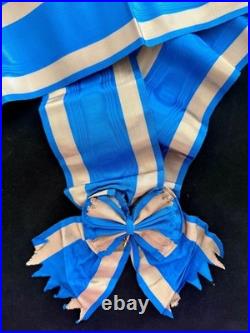 Echarpe de Grand Croix de l'Ordre de la Couronne de Roumanie 2éme Type