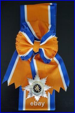Écharpe et Plaque de grand-croix de l' Ordre d'Orange-Nassau PAYS-BAS TBE