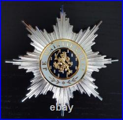 Écharpe et Plaque de grand-croix de l' Ordre d'Orange-Nassau PAYS-BAS TBE