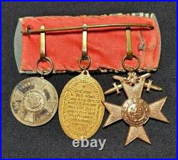Empire Allemand Bavière placard Croix Médailles 1914-1918 WW1 German Medals