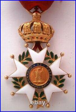 En OR GOLD Second empire Ordre de la Légion d'honneur Napoléon Officier médaille