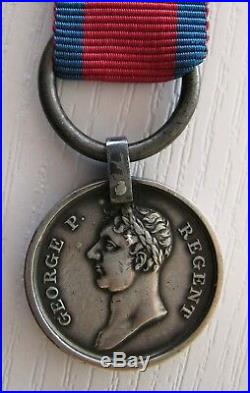 England, Angleterre, GB Waterloo Medal 1815 Reduction Silver Rare