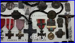 Ensemble D'attributs, Ordres Et Décorations D'un Aumônier Militaire Catholique