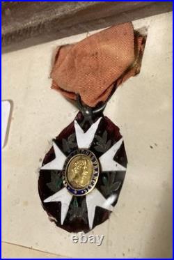 Ensemble Lettre et Légion d'Honneur du 1er Modéle 1er Empire