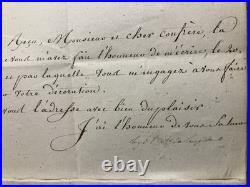 Ensemble Lettre et Légion d'Honneur du 1er Modéle 1er Empire