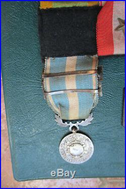 Ensemble de 8 médailles guerre 39-45 Indochine Légion honneur Dragon ANNAM