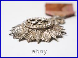 Ensemble de deux Médailles Nichan Iftikhar Tunisie Argent Email Epoque XIX-XXe