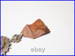 Ensemble de deux Médailles Nichan Iftikhar Tunisie Argent Email Epoque XIX-XXe