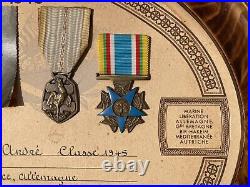 Ensemble de médailles de Prlere André Classe 1945