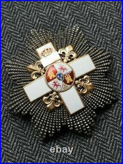 Espagne Ordre Du Mérite Militaire Plaque De Grand-croix Maison Jose Fernz Mayor