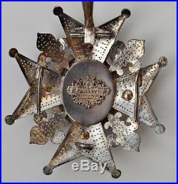 Espagne, Ordre de Charles III, plaque de Grand Officier, signée Halley