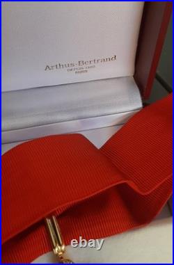 Etoile Commandeur en vermeil Légion d'Honneur + Rosette + Ecrin cuir RF Arthus B