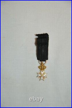 Etoile D'officier Ordre De Malte-saint Jean De Jerusalem-order Of Malta In Gold