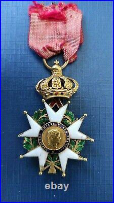 Etoile d'officier de la Légion d'Honneur 2nd Empire Napoleon OR French medal